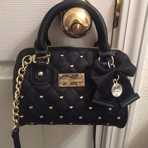 Betsey Johnson Black mini crossbody